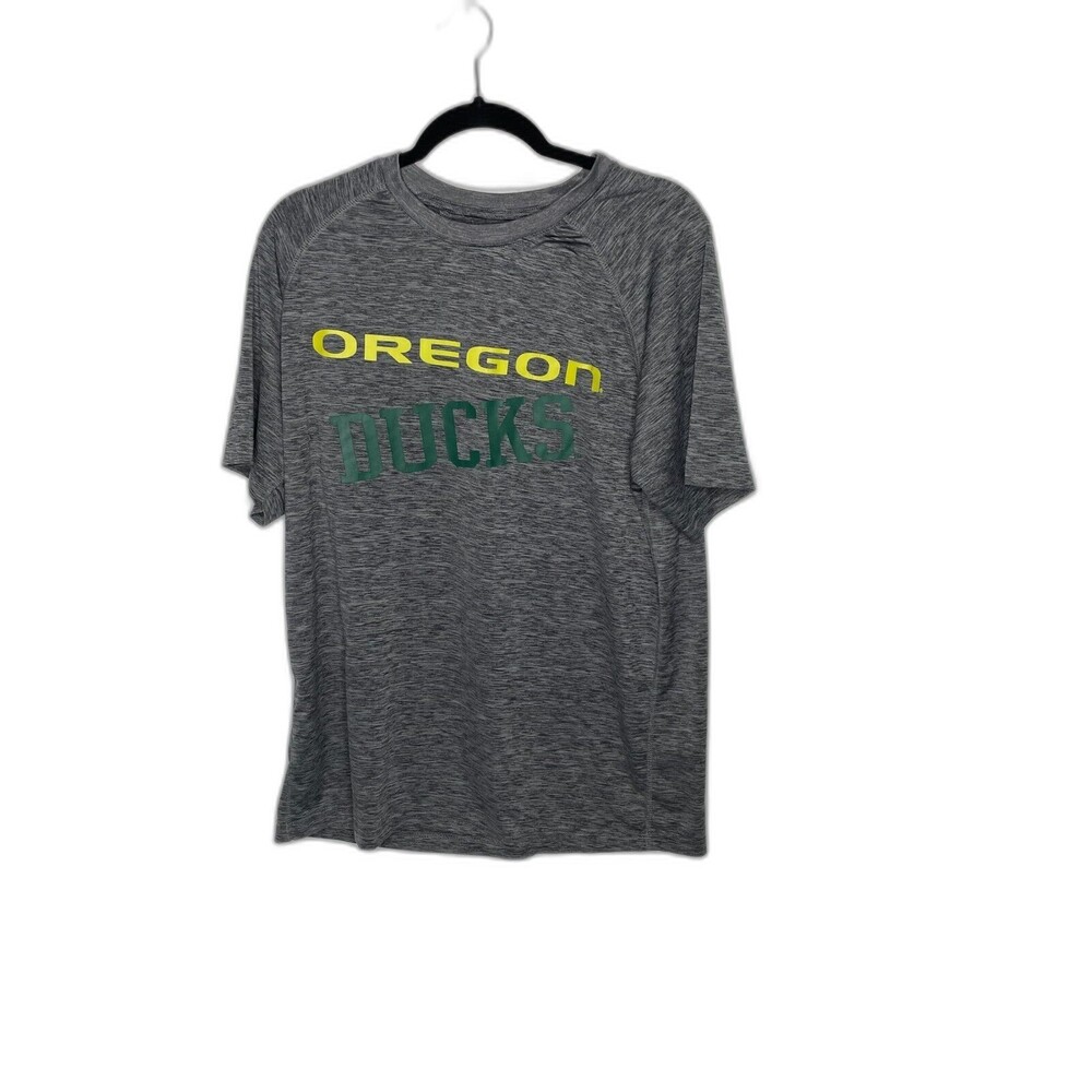 Oregon Ducks Mens Gray Large L Tee Polyester University No Tags